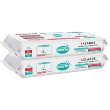 Bemy Ticaret 2 Adet Yer Temizlik Havlusu Bezi 4xl Mopa Uyumlu Yüzey Beyaz Sabun Kokulu Sirke ve Karbonat Katkılı 60 Yaprak