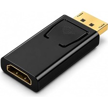 PX-1325-4K Displayport To HDMI Dönüştürücü, Dp To 4K HDMI Çevirici, Displayport Bilgisayar To HDMI Monitör Tv Projeksiyon Adaptörü, Siyah