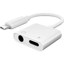 Lightning Uyumlu Kulaklık Şarj Çevirici Dönüştürücü Adaptör Aux Kablosu Iphone 7 8 x Xr 11 Plus