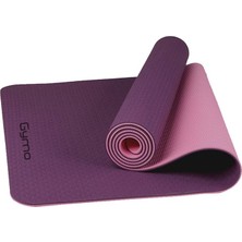 Ekolojik 6mm Tpe Yoga Matı Pilates Minderi Mürdüm