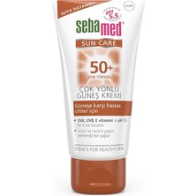 Sun Care Spf 50+ Uva/uvb Filtresi ve E Vitamini Üçlü Yüksek Koruma Çok Yönlü Güneş Kremi 50 ml