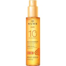 Güneş Bronzlaştırıcı Yüz ve Vücut Yağı Spf 10 150 ml