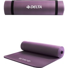 Konfor Zemin 15 mm Taşıma Askılı Pilates Minderi Yoga Matı, Lila, 15 mm