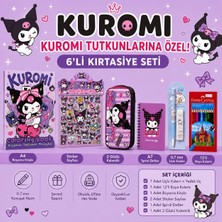 PeriMila Sevimli Kuromi Karakterli Figürlü Eğlenceli Kırtasiye Seti 6'lı