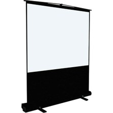 145X82 cm Taşınabilir Portatif Pull Up Floor Screen Projeksiyon Perdesi