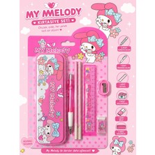 PeriMila Sanrio Kuromi Karakterli 7 Parça Metal Kalemlikli Kırtasiye Seti Hediye Seti