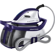 Hobbs 24440-56 Steam Power Ütü, 2600W, 3 Buhar Ayarı, 4.5 Bar Basınç, 100 G/dk'ya Kadar Değişken Buhar, 1.3l Su Haznesi, Kireç Koruması, Mor
