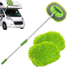 Yedek Mikrofiber Bezli Oto Yıkama Mop Seti