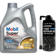 Super 3000 X1 Formula Fe 5W30 Motor Yağı 4 L + 00120 Carpex Lastik Tamir Kiti
