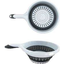 Katlanabilir Mutfak Süzgeci, Saplı, 30,5 x 14 Cm, Bulaşık Makinesinde Yıkanabilir