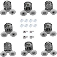 Duşakabin Tekerleği Cam Kabin Tekeri Rulman Metal Gövdeli 8 Li Set Teker Çapı 22 mm