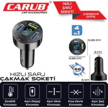 Ekolmaks Hızlı Sarj Cihazı 4 Lü Dıjıtal Çakmaktan