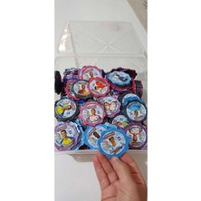 Koleksiyon Jetonları, Futbolcu Takas Diskleri, Renkli Plastik Oyun Parçaları, Renkli Futbolcu Taso Balyoz Taso 50 Adet