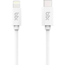 BX-IP02UC Type-C To Lightning Data ve Şarj Kablosu Beyaz 1 Metre
