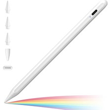 IPAD(2018-2024) Için Stylus Kalem,ipad Pro 11/13 Inç M4,ipad Air 11/13 Inç M2,ipad 10/9/8/7/6,ipad Air 5/4/3,ipad Pro 11/12.9",ipad Mini 6/5 Için Eğim Sensörlü Avuç Içi Reddi Aktif Stylus Kalem