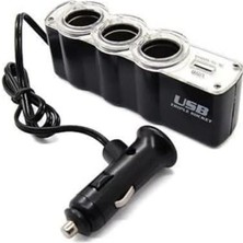 Oto Çakmak Çoklayıcı Çoğaltıcı Soketi USB Çakmaklık