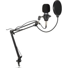 BM800BT Black Kondanser Mikrofon Stand Filtre Ses Kartı