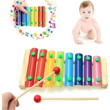 Ahşap Selefon 8 Nota 8 Ton 25 cm 8 Tuşlu