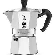 - Moka Express: 3 Cups Ocak Üstü Espresso Pişirici - 130ML - Gümüş Renk - Alüminyum Gövde - Patentli Güvenlik Valfi - Tüm Ocak Türleri Için Uygundur (Indüksiyon Hariç)