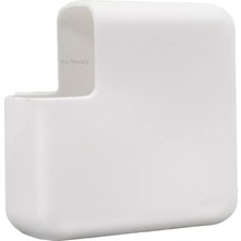MacBook Şarj Adaptör Kılıfı Silikon 96W 87W 85W Magsafe Usb-C Uyumlu A3427 A3185 A2992 A2779 A2442 A2141 A1990 A1707 A1398 A1297 A1286 | Esnek Ince Koruyucu Kapak Beyaz