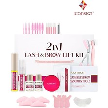 Iconsign 2in1 Yeni Lash Lift,kirpik Lifting,perma ve Kaş Laminasyon Seti(Büyük Set)(Yeni Balm Yapıştırıcılı)