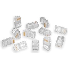 COB8P 50'li Paket Cat5 Cat6 RJ45 Jack Ethernet Internet Modem Kablosu Soketi Network Tüm Cat5 Cat6 Uyumlu Soket RJ45 Jack
