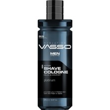 Profesyonel Tıraş Kolonyası | Gün Boyu Etkili Odunsu Kokulu | After Shave Cologne Platinum 370 ml