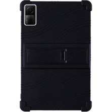Xiaomi Redmi Pad 10.61 Inch Tablet Için Standlı Silikon Kılıf - Siyah AL3309