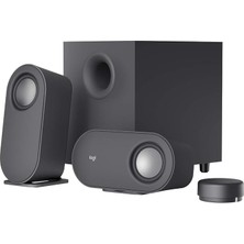 Z407 2.1 Bluetooth Hoparlör Sistemi, Subwoofer, Kompakt Tasarım, Kontrol Kadranı, 20 M Kablosuz Kullanım Mesafesi, 80 W, Siyah