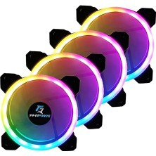 Dualrıng 4X120MM Sese Duyarlı A-Rgb Kasa Fanı