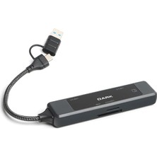 Usb-C&a To 5 Port USB 2.0&3.0 MB Ethernet Hub (DK-AC-USB350L)