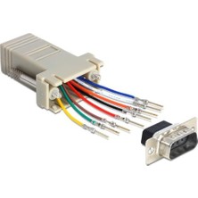 9 Pin Erkek RJ45 D-Sub Modular Adaptör
