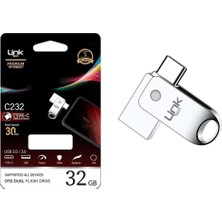 C232 Premium 32GB Type-C Otg Dual 30MB/S USB Bellek