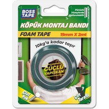 Tape Solvent Akrilik Aksesuar Köpük Montaj Bandi 10 Kg, 19 mm x 2 Metre Boyut