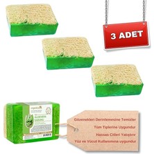 Kabak Lifli Aloe Vera Sabunu 120 gr x 3 Adet Tüm Cilt Tipleri Için B ve E Vitaminli