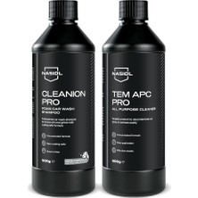 Cleanion Pro Şampuan ve Tem Apc Pro Araç Içi Temizleyici Seti