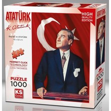 Games 1000 Parça Atatürk ve Türk Bayrağı