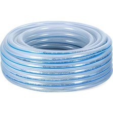 Metre Örgülü Şeffaf Bahçe Hortumu Dayanıklı 3 Katlı Sağlam Su Sulama Yıkama Hortum 12.5 mm 1/2"