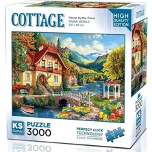 Games 3000 Parça Gölet Kenarındaki Ev Puzzle