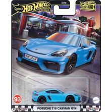 Bemy Ticaret Hot Wheels Premium Porsche 718 Cayman Gt4 2024 Boulevard Serisi Metal Gövde Detaylı Tasarım