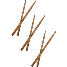OAK-110-5A-3X Ahşap Meşe Ağacı Bateri Baget Davul Bageti 5A Drumsticks (3 Çift)