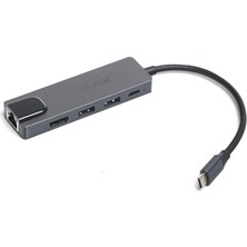 USB 3.1 Type-C To Ethernet/hdmı/usb 3.0 - USB 2.0 / Usb-C Pd 65W Macbook Pro/air & Notebook/ultrabook Için Port Çoklayıcı Hub (DK-AC-U31X46)
