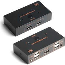 2xhdmı 4xusb Kvm Swıtch 4K/30Hz (DK-AC-KVMHD01)