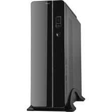FC-S6020B Slim Tower Kasa, 2 x USB Port, 1 x Audio Set, Siyah