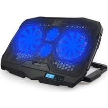 S18 Yükseklik Ayarlı 4 LED Fanlı Ayarlanabilir Laptop Soğutucu Notebook Standı