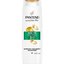 Güç ve Parlaklık 3'ü 1 Arada Şampuan 400 ml