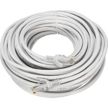 Lan Cat6 Cat 6 Bakır Ağ Kablo Ethernet Internet Kablosu Ağ Network Line 20 mt 20 Mthat (Gri)