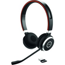Evolve 65 Se Kablosuz Stereo Kulaklık - Gürültü Önleyici Mikrofonlu Bluetooth Kulaklık, Uzun Ömürlü Pil ve Çift Bağlantı - Ms Teams Sertifikalı - Siyah, 6599-833-309