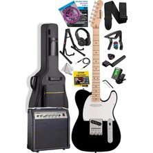 TLX-50WB-30AMP Tele Kasa Maple Klavye 2 Single-Coil 30W Amfili Elektro Gitar