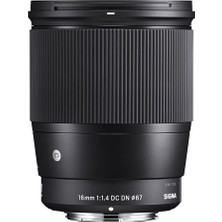 402965 16MM F1,4 Dc Dn Objektif, Filtre Çapı: 67 Mm, Siyah